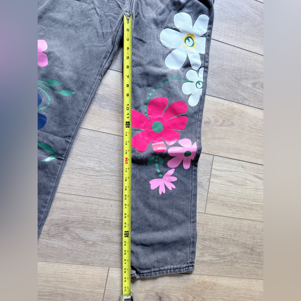 Brand New with Tags!! Floral Print Women's Denim Overalls - Picture 5 of 16